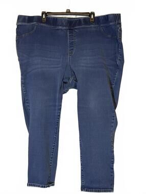 denim 24/7 Blue Stretch Capri Jeans Size 32W